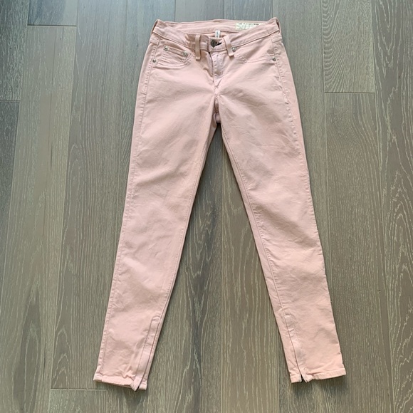 Rag & Bone Pink Zipper Capri Jeans Size 25 - Picture 2 of 5